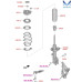mobis front shock absorber hyundai santa fe tm 18-20